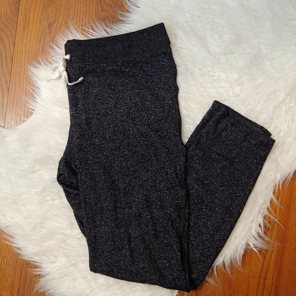 J Crew Mercantile Black Heathered Lounge Sweatpant